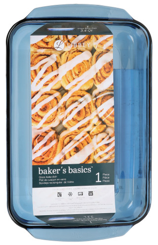 Thumbnail 2: Libbey 3.4 Qt Bakers Basic Glass Bake Dish 
