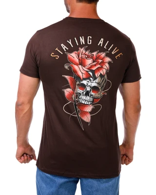 Thumbnail 1: Inspired Culture Men's Short Sleeve Crew Neck Graphic Tee 