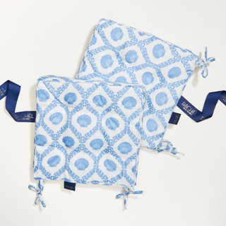 Thumbnail 1: RACHEL ROY 2 Pk Shell Print Outdoor Chair Pads 