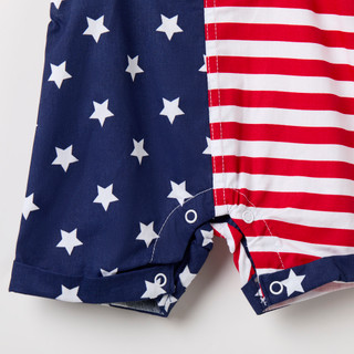 Thumbnail 4: Baby Starters Baby Boys 2 Pc Americana Overall Set 