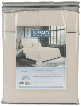 Thumbnail 3: Buffalo David Bitton 4 Pc Washed Linen Cooling Sheet Set 