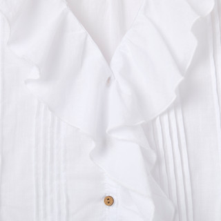 Thumbnail 4: Coral Bay Petite Sleeveless Ruffle Front Top 