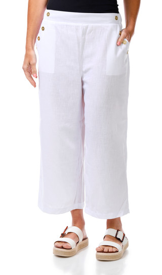 Thumbnail 1: Zac & Rachel Women's Sailor Button Capris 