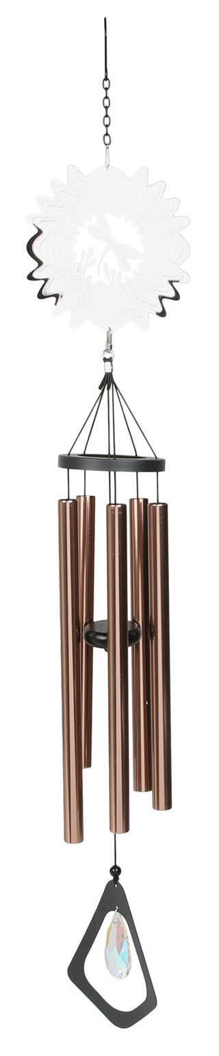Thumbnail 1: SUNSET VISTA DESIGNS 38 In Dragonfly Spinner Wind Chime 