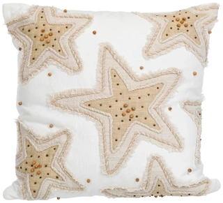 Thumbnail 1: Beach Bungalow 20X20 In Beaded Starfish Decorative Pillow 