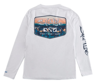 Thumbnail 2: Salt Life Big Boys Long Sleeve Fishing Shirt 