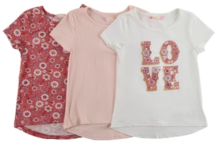 Thumbnail 1: B TWEEN Big Girls 3 Pk Print Short Sleeve Top 