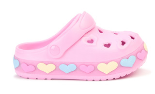 Thumbnail 3: Laura Ashley Girls Lighted Heart Clogs 