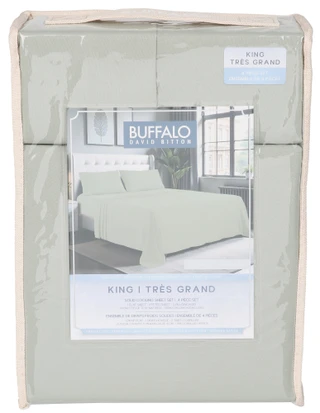Thumbnail 1: Buffalo David Bitton King 4 Pc Micro Washed Sheet Set 