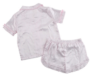 Thumbnail 2: Paris Hilton Big Girls 2 Pc Stripe Pajama Shorts Set 