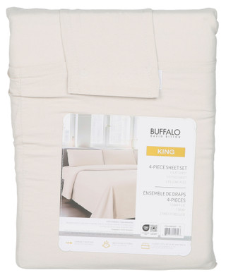 Thumbnail 2: Buffalo David Bitton King 4 Pc Micro Washed Sheet Set 