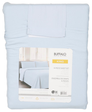 Thumbnail 2: Buffalo David Bitton King 4 Pc Micro Washed Sheet Set 