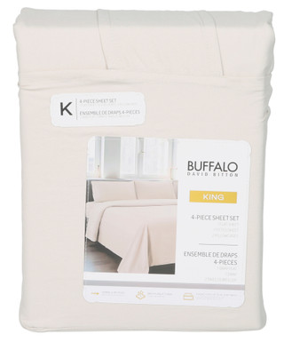 Thumbnail 1: Buffalo David Bitton King 4 Pc Micro Washed Sheet Set 