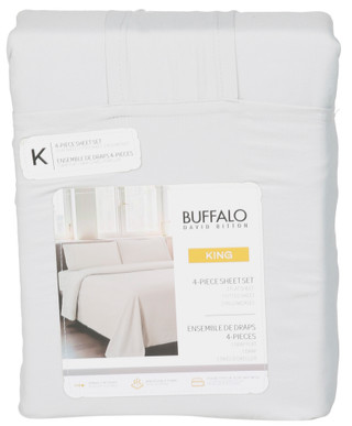 Thumbnail 1: Buffalo David Bitton King 4 Pc Micro Washed Sheet Set 