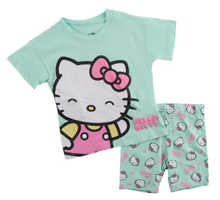 Thumbnail 1: Hello Kitty Little Girls 2 Pc Hello Kitty Shorts Set 