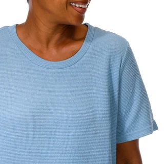 Thumbnail 3: Anneliese Women's Plus Textured Side Buttons Top 