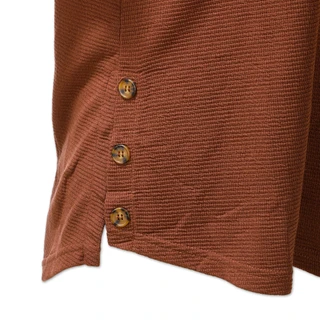 Thumbnail 3: Anneliese Women's Plus Textured Side Buttons Top 