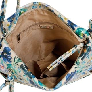 Thumbnail 2: MULTISAC Floral Print Multiple Compartment Shoulder Crossbody Purse  