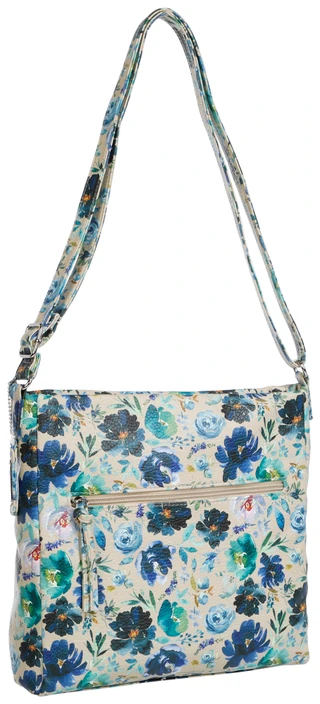 Thumbnail 3: MULTISAC Floral Print Multiple Compartment Shoulder Crossbody Purse  