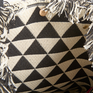 Thumbnail 3: Catherine Malandrino Geometric Print Fringed Canvas Tote 