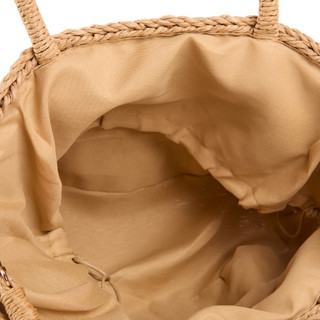 Thumbnail 2: Catherine Malandrino Natural Weave Straw Bag with Handles and Shoulder Strap 