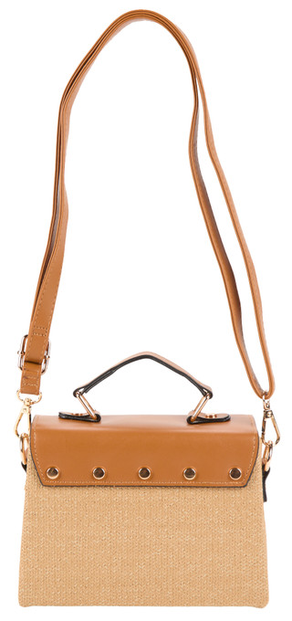 Thumbnail 2: Catherine Malandrino Front Flap Straw Crossbody Bag 