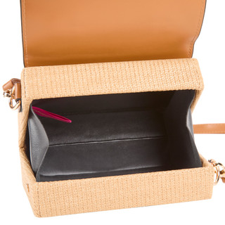 Thumbnail 3: Catherine Malandrino Front Flap Straw Crossbody Bag 