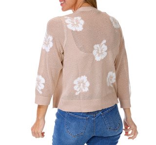 Thumbnail 2: ADRIENNE VITTADINI Women's Floral Open Front Cardigan  