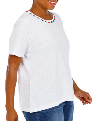 Thumbnail 2: Kate Park Women's Plus Embroidered Top  
