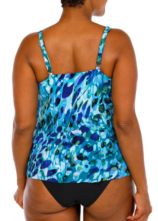 Thumbnail 3: Aqua Queen Women's Plus Two-Piece Swimsuit 