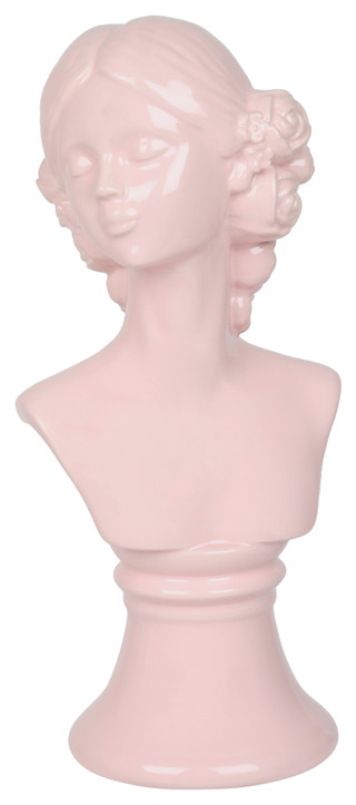 Thumbnail 1: FLORA BUNDA Ceramic Grecian Girl Bust 