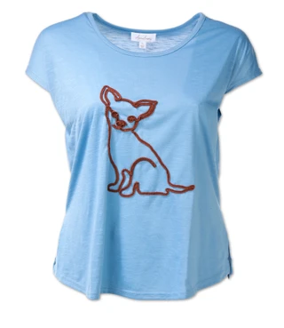 Thumbnail 1: Anneliese Women's Plus Embroidered Scoop Neck Top 