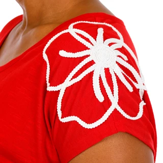 Thumbnail 4: Anneliese Women's Plus Embroidered Scoop Neck Top 