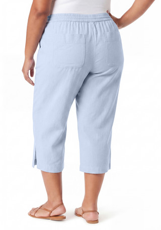 Thumbnail 2: Gloria Vanderbilt Women's Plus Blaine 4 Pocket Wide Leg Capris 