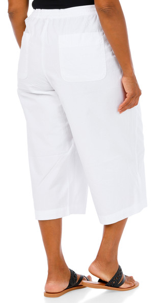 Thumbnail 2: Gloria Vanderbilt Women's Plus Blaine 4 Pocket Wide Leg Capris 