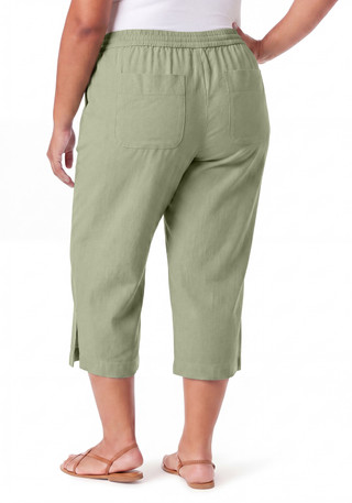 Thumbnail 3: Gloria Vanderbilt Women's Plus Blaine 4 Pocket Wide Leg Capris 
