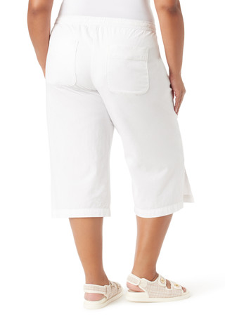 Thumbnail 4: Gloria Vanderbilt Women's Plus Blaine 4 Pocket Wide Leg Capris 