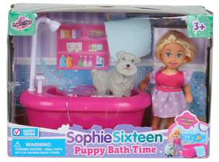 Thumbnail 1: Sophie Sophie Sixteen Puppy Bath Time Doll Set 