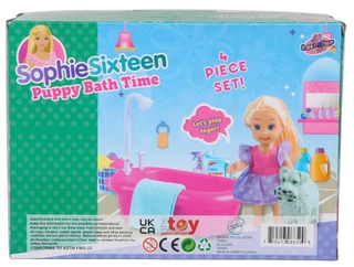 Thumbnail 2: Brooklyn Lollipop 4 Pc Sophie Sixteen Puppy Bath Time Doll Set 