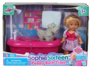 Thumbnail 1: Brooklyn Lollipop 4 Pc Sophie Sixteen Puppy Bath Time Doll Set 