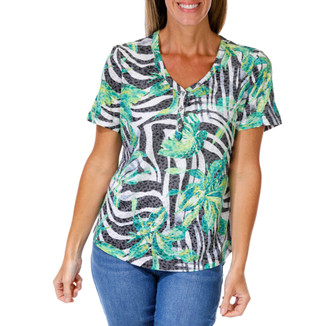 Thumbnail 1: Onque Women's Graphic Print Top 