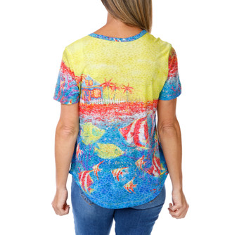 Thumbnail 2: Onque Women's Costal Print Top  