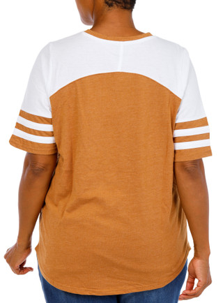 Thumbnail 3: Sable Sky Women's Plus Fearless Rhinestone Jersey Top 