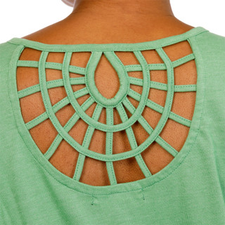 Thumbnail 4: Sable Sky Women's Plus Embroidered Rhinestone Grateful Top 
