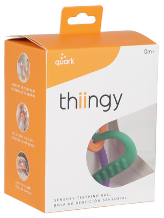 Thumbnail 1: Quark Thiingy Sensory Silicone Teething Ball 