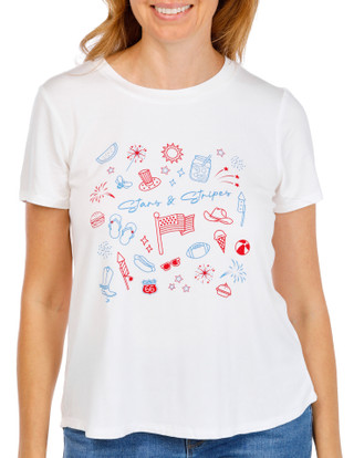 Thumbnail 1: RIO & RIAN Short Sleeve Americana Icons Tee 