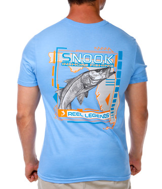 Thumbnail 3: REEL LEGENDS Short Sleeve Snook Logo T-Shirt 