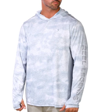 Thumbnail 1: REEL LEGENDS Baitchase Print Mesh Hoodie 