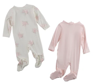 Thumbnail 2: SHABBY CHIC Baby Girls 2 Pk Footie Set 