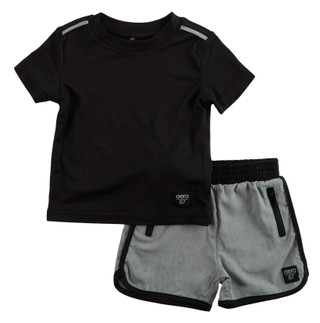 Thumbnail 1: Aeropostale Baby Boys 2 Pc Hybrid Shirt & Short Set 